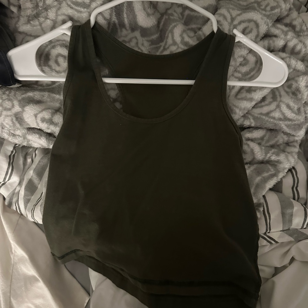 Dark Green Sleeveless Women's Tank Top